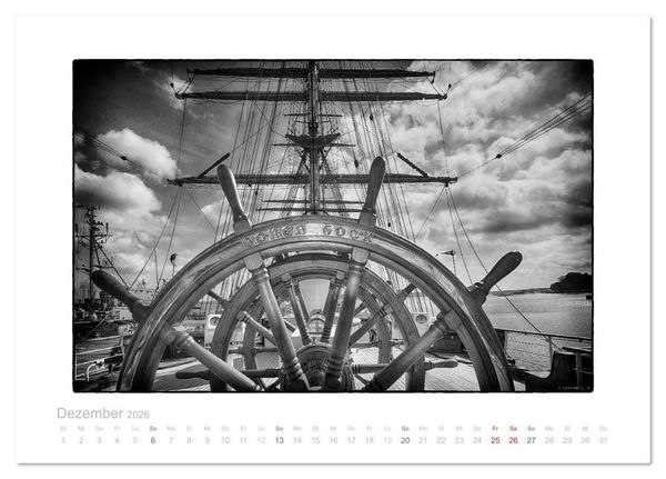 Produktbild: Gorch Fock - zeitlose Eindr&uuml;cke (Tischkalender 2026 DIN A5 quer), CALVENDO Monatskalender