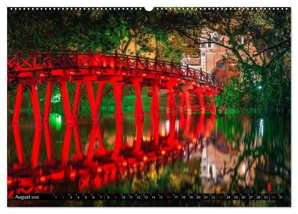 Produktbild: VIETNAM - Von Saigon nach Hanoi (hochwertiger Premium Wandkalender 2026 DIN A2 quer), Kunstdruck in Hochglanz