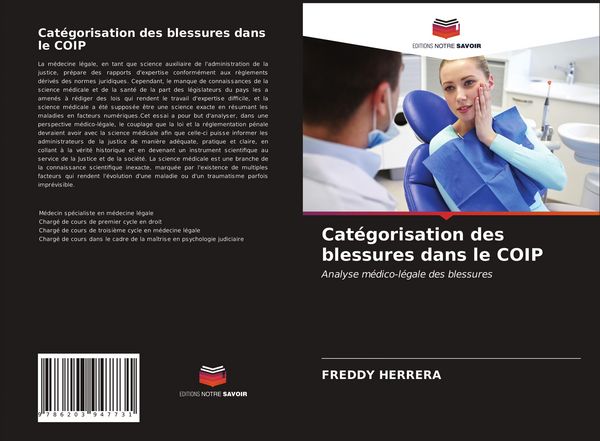 Produktbild: Cat&eacute;gorisation des blessures dans le COIP