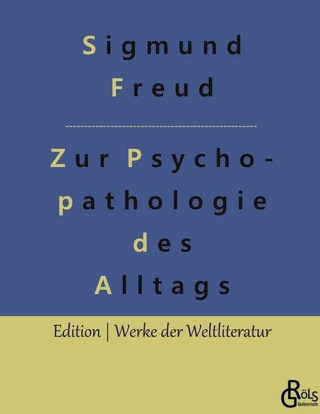 Produktbild: Zur Psychopathologie des Alltagslebens
