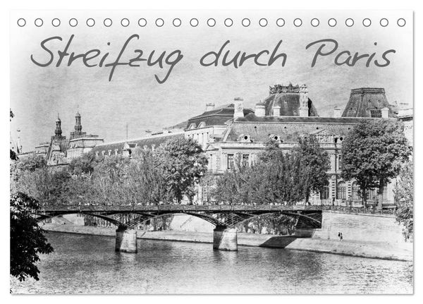 Produktbild: Streifzug durch Paris (Tischkalender 2026 DIN A5 quer), CALVENDO Monatskalender