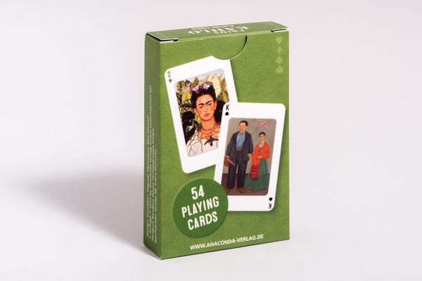 Produktbild: Kartenspiel Kahlo. 54 Spielkarten mit 53 Kahlo-Motiven