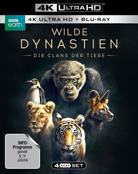 Produktbild: WILDE DYNASTIEN - Die Clans der Tiere (4K Ultra HD) (2 BR4K) (+2 BRs)