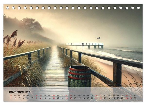 Produktbild: Chemins vers la mer (Calendrier de bureau 2026 DIN A5 vertical), CALVENDO calendrier mensuel