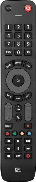 Produktbild: One For All Evolve TV Universal Fernbedienung Schwarz