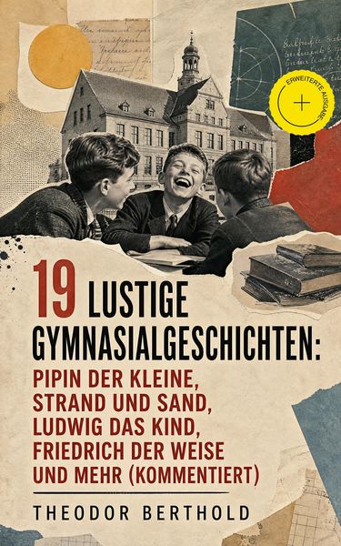 Produktbild: 19 Lustige Gymnasialgeschichten: Pipin der Kleine, Strand und Sand, Ludwig das Kind, Friedrich der Weise und mehr (Kommentiert)