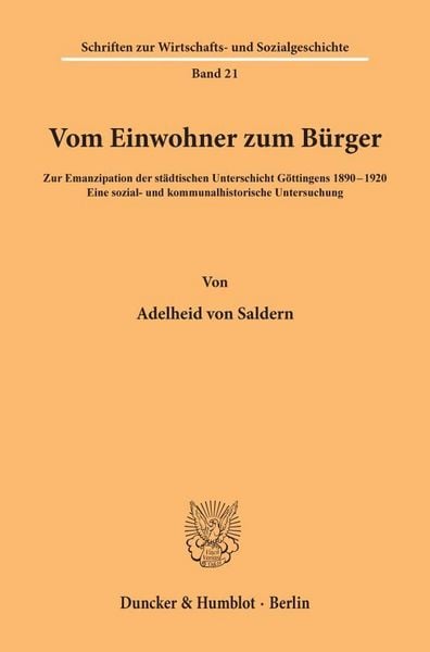 Produktbild: Vom Einwohner zum B&uuml;rger.