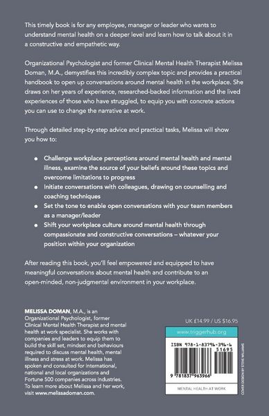 Produktbild: Doman, M: Yes, You Can Talk about Mental Health at Work