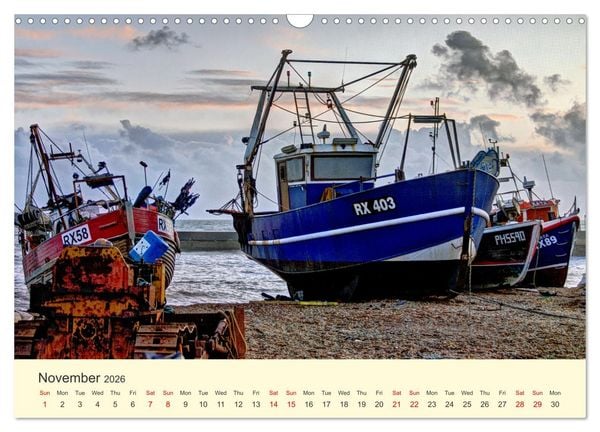 Produktbild: The Hastings Fishing Fleet (Wall Calendar 2026 DIN A3 landscape), CALVENDO 12 Month Wall Calendar