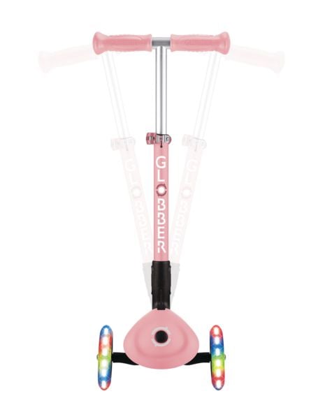 Produktbild: Globber Junior Foldable rosa mit Leuchtrollen