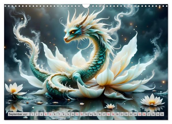 Produktbild: Lotus blossom dragons (Wall Calendar 2027 DIN A3 landscape), CALVENDO 12 Month Wall Calendar