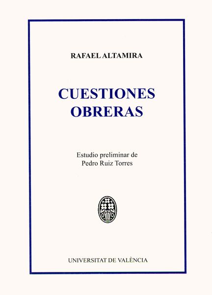 Produktbild: Cuestiones obreras
