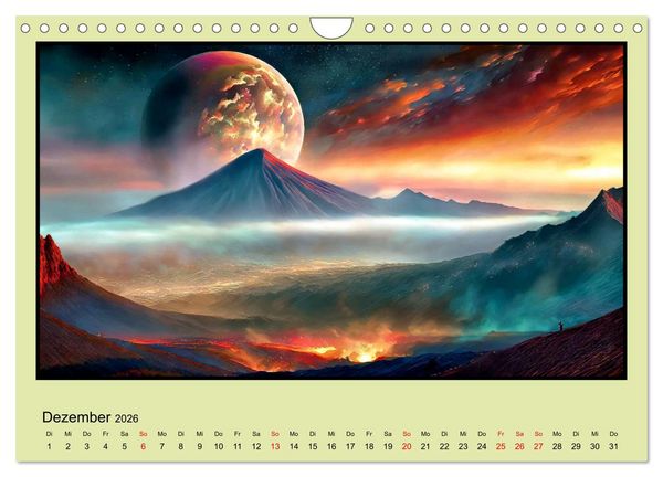 Produktbild: Der Zauber fremder Welten (Wandkalender 2026 DIN A4 quer), CALVENDO Monatskalender