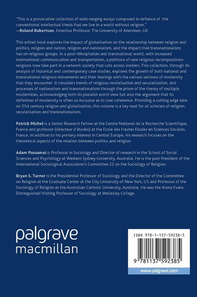 Produktbild: Religions, Nations, and Transnationalism in Multiple Modernities