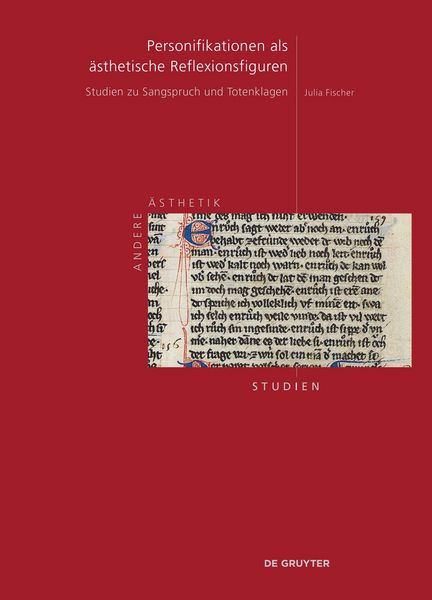 Produktbild: Personifikationen als &auml;sthetische Reflexionsfiguren