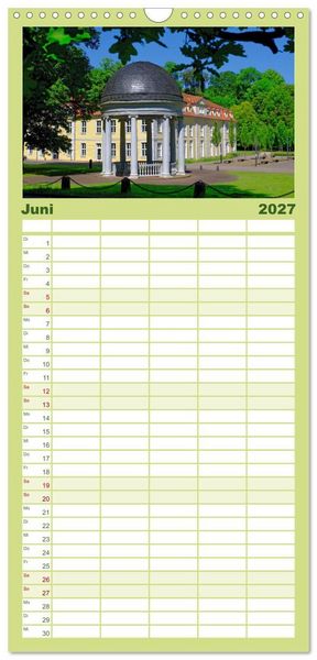 Produktbild: Familienplaner 2027 - Hofgeismar - Dornr&ouml;schenstadt und Fachwerkh&auml;user mit 5 Spalten (Wandkalender, 21 x 45 cm) CALVENDO