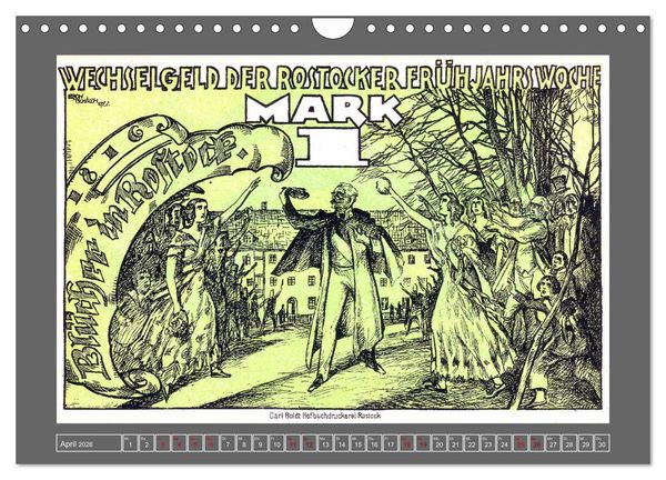 Produktbild: Gru&szlig; aus Rostock (Wandkalender 2026 DIN A4 quer), CALVENDO Monatskalender