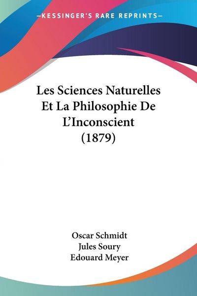 Produktbild: Les Sciences Naturelles Et La Philosophie De L'Inconscient (1879)