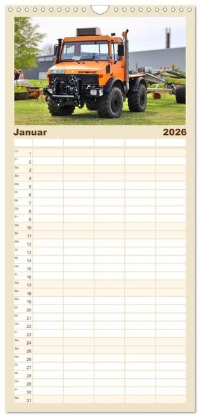 Produktbild: Familienplaner 2026 - Universalmotorger&auml;te Eine Stern-Parade mit 5 Spalten (Wandkalender, 21 x 45 cm) CALVENDO