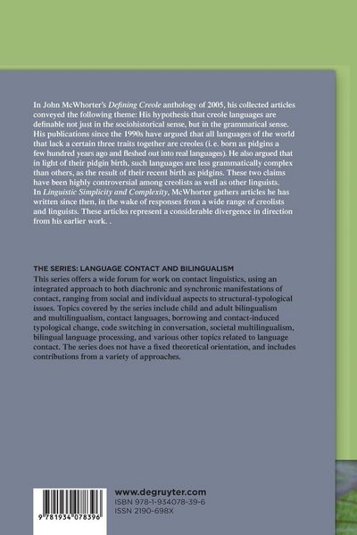 Produktbild: Linguistic Simplicity and Complexity