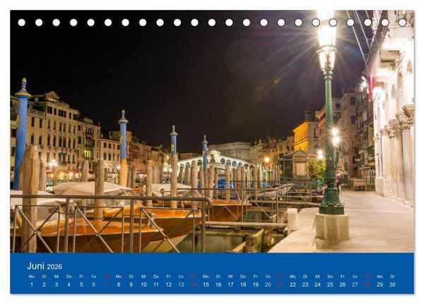 Produktbild: Mein lautloses Venedig (Tischkalender 2026 DIN A5 quer), CALVENDO Monatskalender