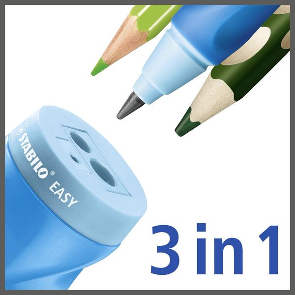 STABILO Spitzer Dosen-Spitzer für Rechtshänder EASYsharpener, 3 in 1, orange