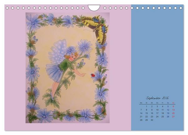 Produktbild: Blumen Elfen (Wandkalender 2026 DIN A4 quer), CALVENDO Monatskalender