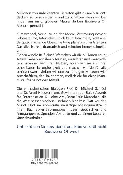 Produktbild: BiodiversiTOT - Die globale Artenvielfalt jetzt entdecken, erforschen und erhalten