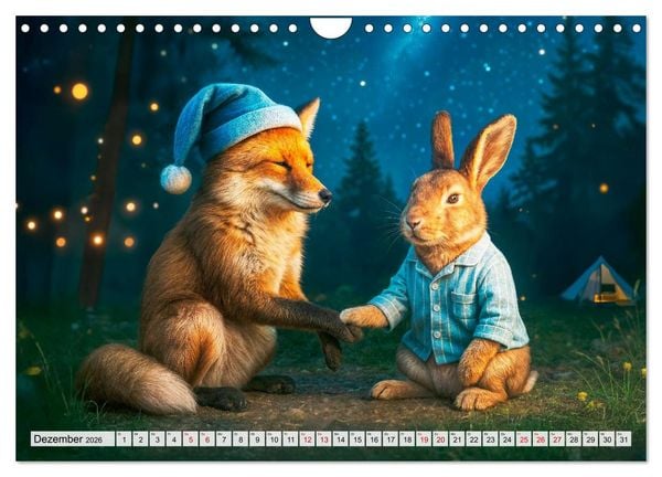 Produktbild: Tierische Redewendungen - Ein Kalender voller Spr&uuml;che und Sprachbilder (Wandkalender 2026 DIN A4 quer), CALVENDO Monatskalender