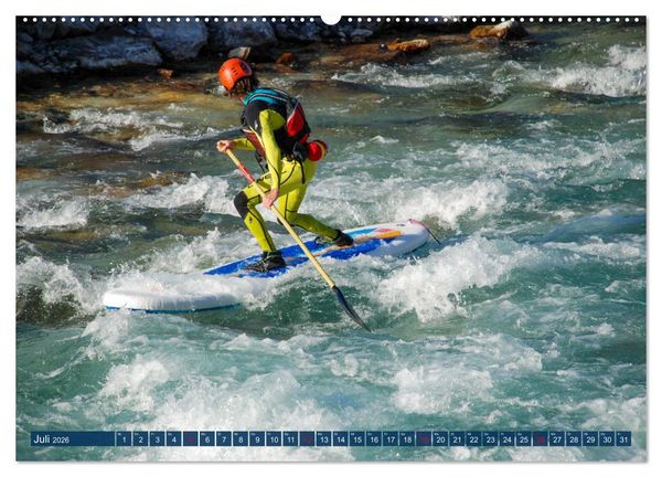 Produktbild: Wildwasser Stand up (hochwertiger Premium Wandkalender 2026 DIN A2 quer), Kunstdruck in Hochglanz