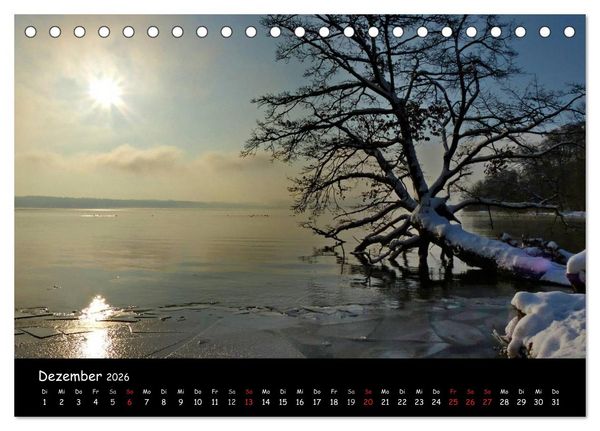 Produktbild: Starnberger See - Silent Moments (Tischkalender 2026 DIN A5 quer), CALVENDO Monatskalender