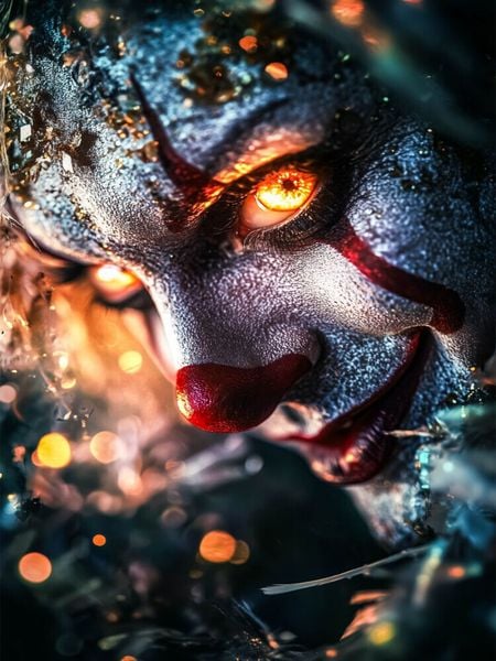 Produktbild: CALVENDO Puzzle Der Clown kam nur nachts, wenn das Kinderzimmer dunkel war | 1000 Teile Lege-Gr&ouml;&szlig;e 64x48cm Foto-Puzzle f&uuml;r gl&uuml;ckliche Stunden