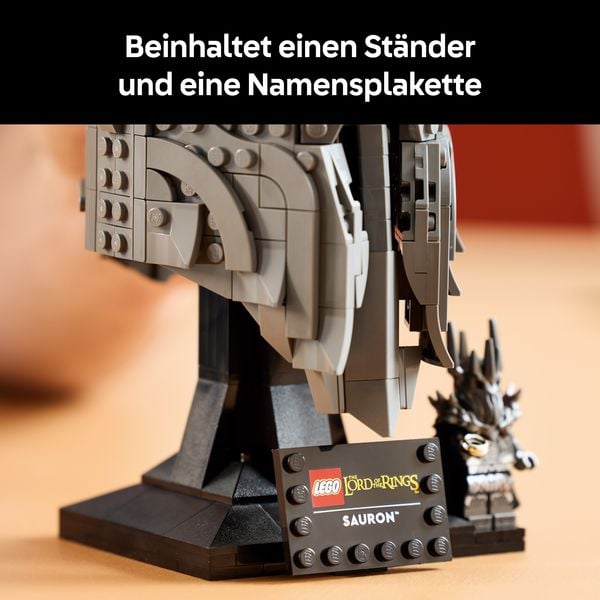 Produktbild: LEGO Icons 11373 Der Herr der Ringe: Saurons Helm, Modellbau f&uuml;r Fans