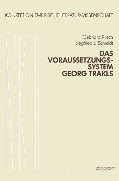 Produktbild: Das Voraussetzungssystem Georg Trakls