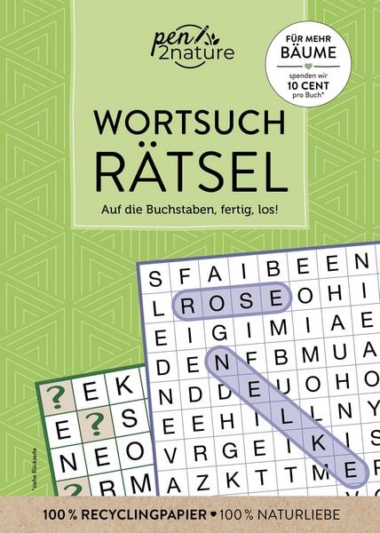 Wortsuchrätsel, Gebundene Ausgabe von Pen2nature, Pen2nature, 9783987641671