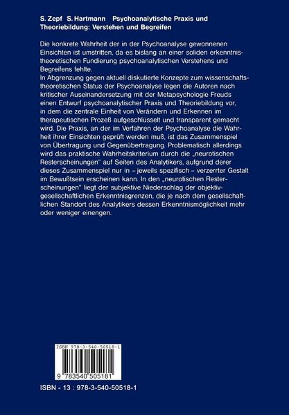 Produktbild: Psychoanalytische Praxis und Theoriebildung: Verstehen und Begreifen
