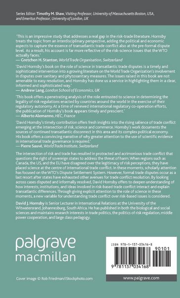 Produktbild: Risk Regulation, Science, and Interests in Transatlantic Trade Conflicts