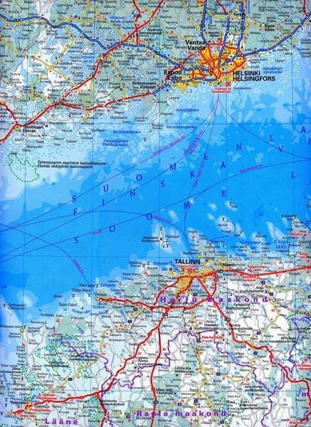 Reise Know-How Landkarte Baltikum / Baltic States (1:600.000) : Estland, Lettland, Litauen und Region Kaliningrad