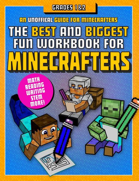 Produktbild: The Best and Biggest Fun Workbook for Minecrafters Grades 1 & 2
