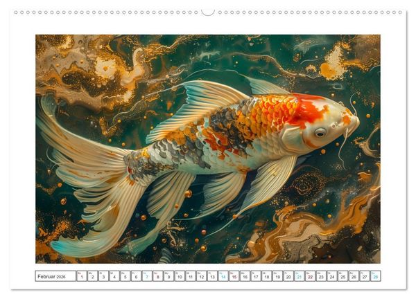 Produktbild: Mamorkunst (Wandkalender 2026 DIN A2 quer), CALVENDO Monatskalender
