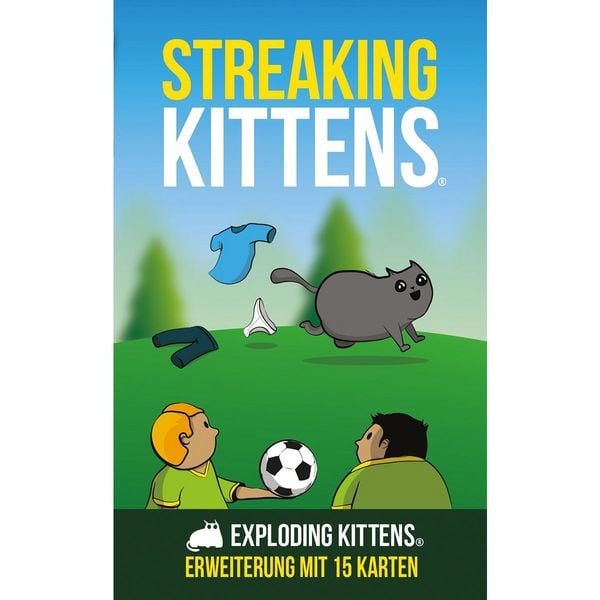Produktbild: Asmodee EXKD0015 - Exploding Kittens, Streaking Kittens, Erweiterung, Kartenspiel, Partyspiel