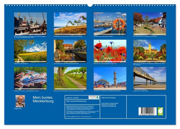 Produktbild: Mein buntes Mecklenburg (hochwertiger Premium Wandkalender 2026 DIN A2 quer), Kunstdruck in Hochglanz