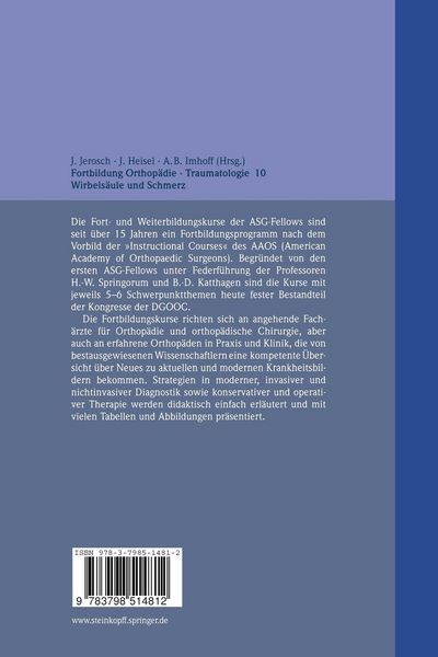 Produktbild: Wirbels&auml;ule und Schmerz