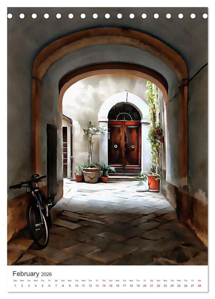 Produktbild: A Year Of Bicycles (Desk Calendar 2026 DIN A5 portrait), CALVENDO 12 Month DeskCalendar