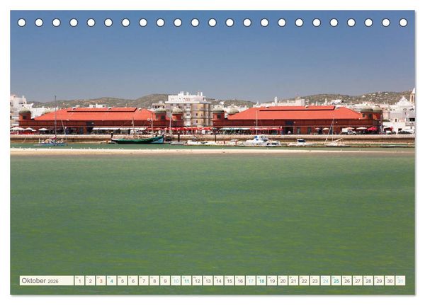 Produktbild: Algarve real - Impressionen aus Olh&atilde;o und Tavira (Tischkalender 2026 DIN A5 quer), CALVENDO Monatskalender