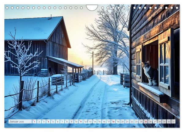 Produktbild: Wo der Tag nach Heu duftet - Zw&ouml;lf stille Monatsmomente im b&auml;uerlichen Rhythmus der Natur (Wandkalender 2026 DIN A4 quer), CALVENDO Monatskalender