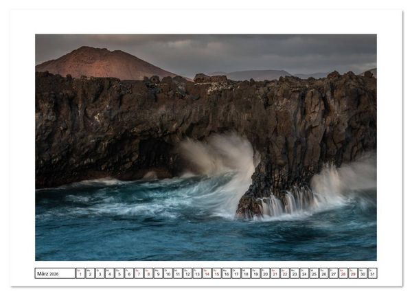 Produktbild: Lanzarote - Naturwunder im Atlantik (Tischkalender 2026 DIN A5 quer), CALVENDO Monatskalender