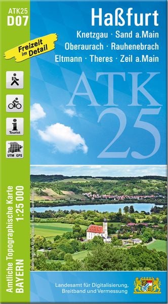 Produktbild: ATK25-D07 Ha&szlig;furt (Amtliche Topographische Karte 1:25000)
