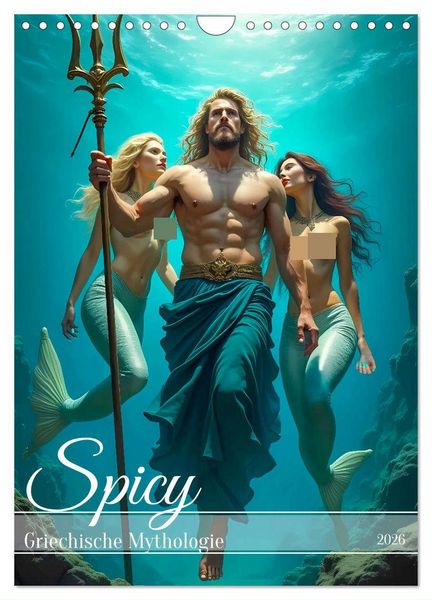Spicy - Griechische Mythologie (Wandkalender 2026 DIN A4 hoch), CALVENDO Monatskalender