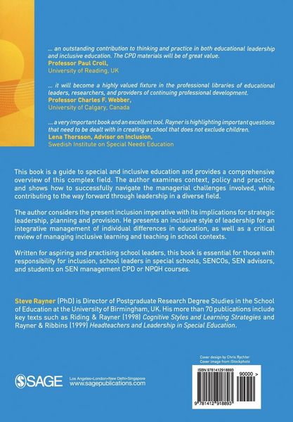 Produktbild: Managing Special and Inclusive Education